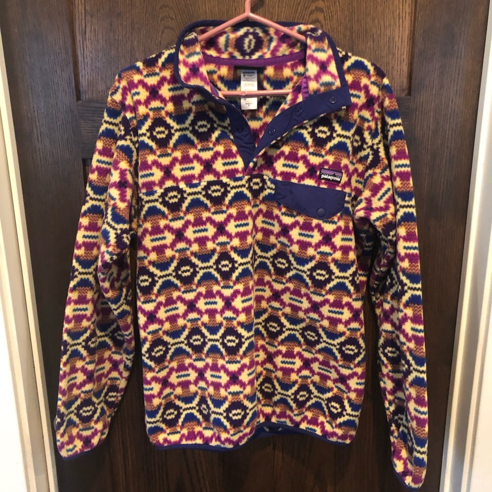 Patagonia Synchilla Snap Fleece Geometric Pattern Aztec Women’s Medium